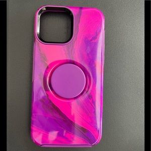 OtterBox Apple iPhone 13 Pro Max/12 Pro Max Otter+Pop Symmetry Case Berry Flow
